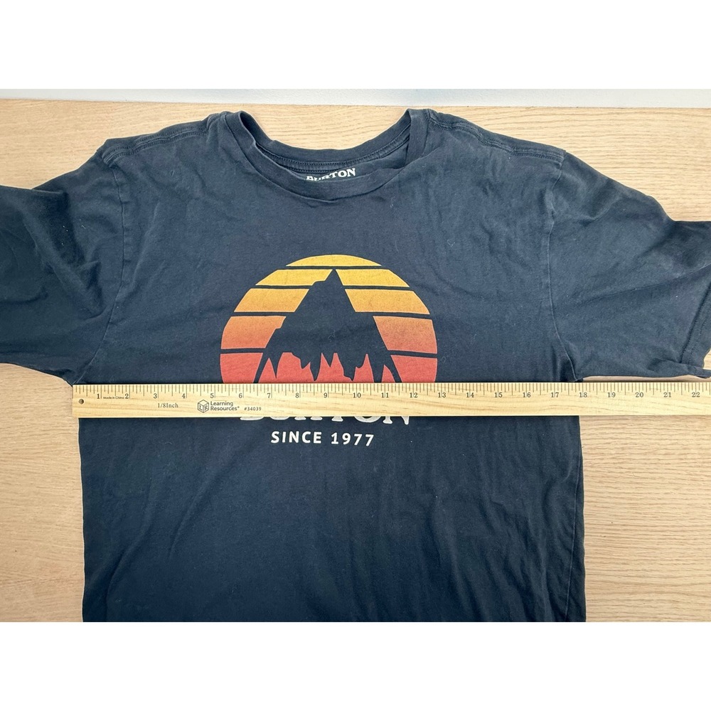 Burton Since 1977 Graphic T Shirt Mens Small Black Organic Cotton Ski Snowboard - Picture 6 of 6